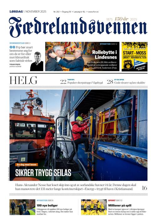 Fædrelandsvennen (NO) 1.11.2025