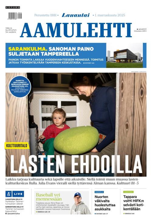 Aamulehti 1.11.2025