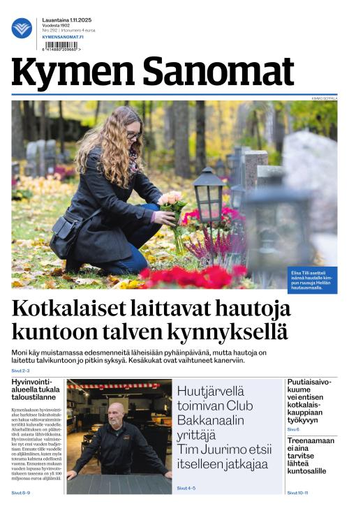 Kymen Sanomat 1.11.2025