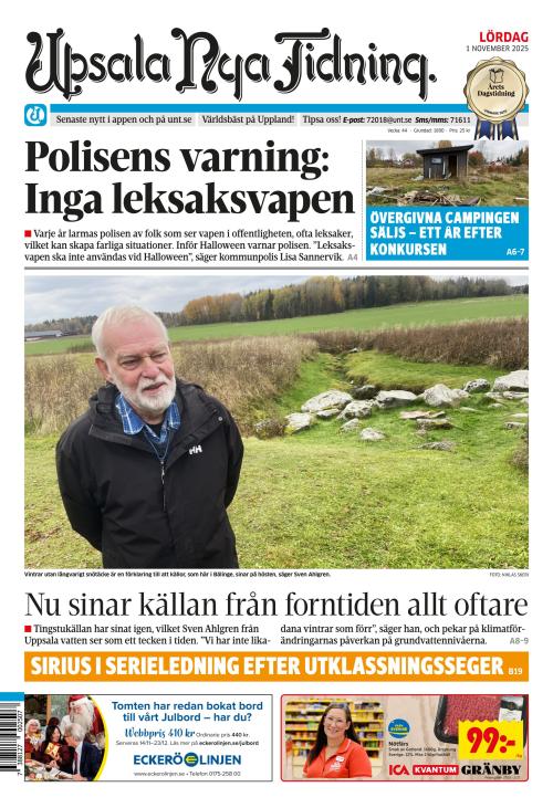 Upsala Nya Tidning 1.11.2025