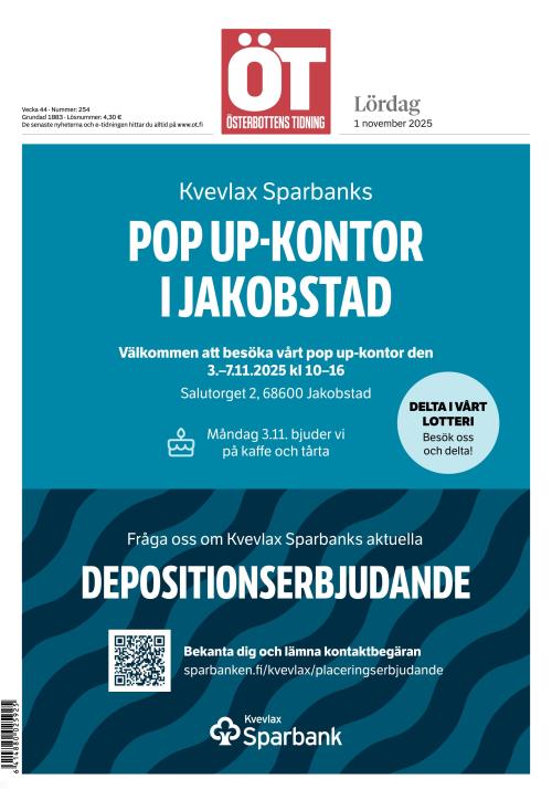 Österbottens Tidning 1.11.2025