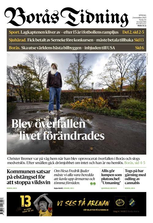 Borås Tidning 2.11.2025