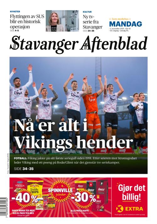 Stavanger Aftenblad (NO) 3.11.2025
