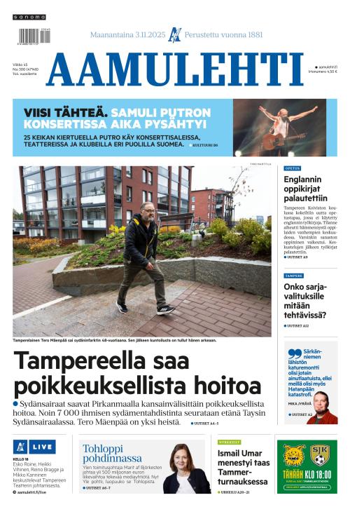 Aamulehti 3.11.2025