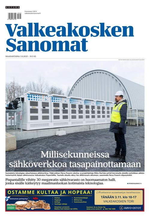 Valkeakosken Sanomat 3.11.2025