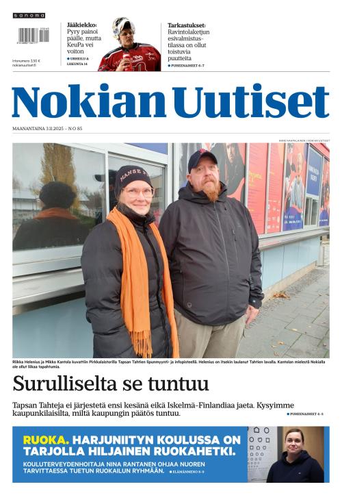 Nokian Uutiset 3.11.2025