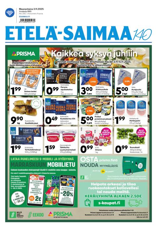 Etelä-Saimaa 3.11.2025