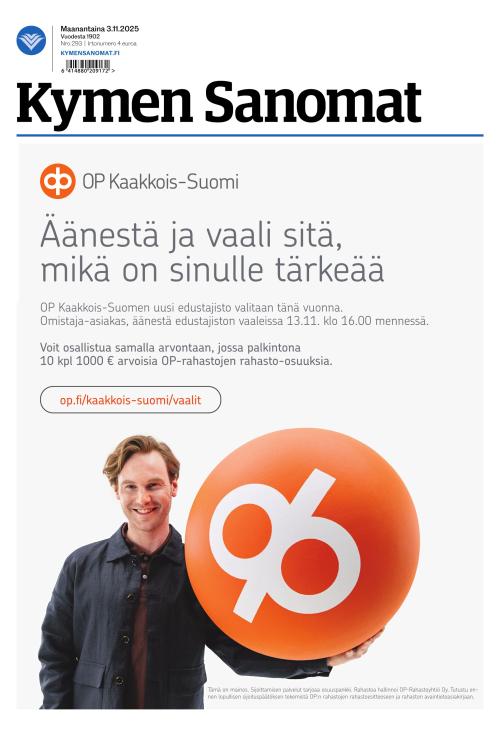 Kymen Sanomat 3.11.2025