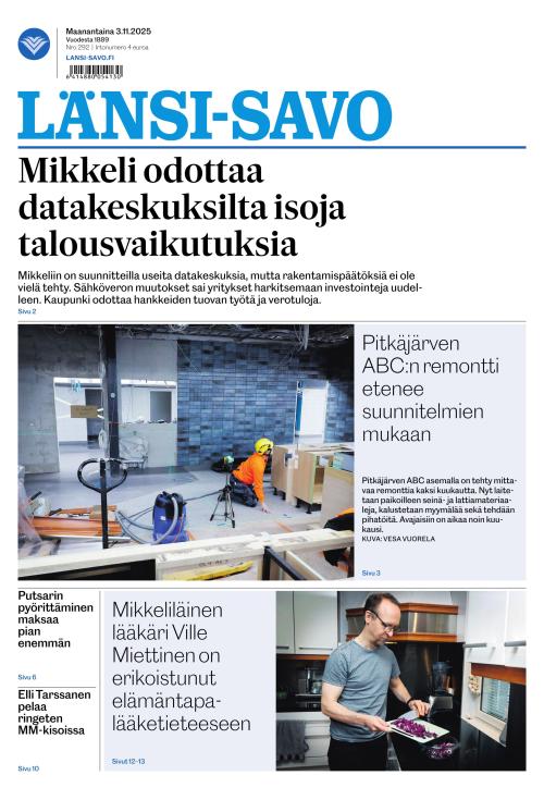 Länsi-Savo 3.11.2025