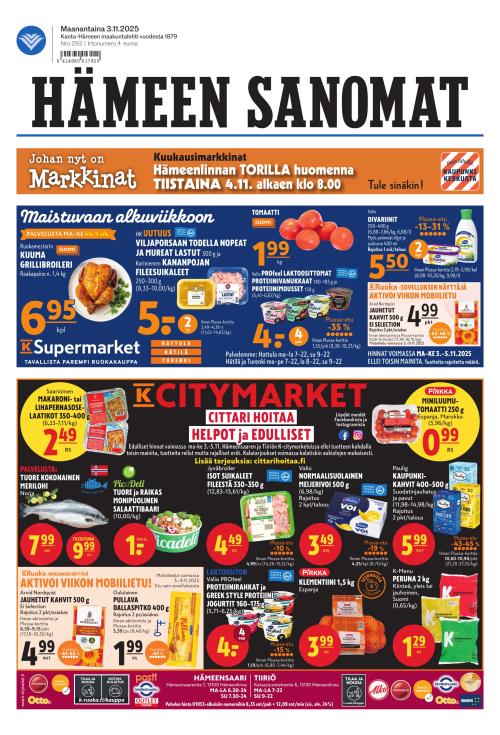 Hämeen Sanomat 3.11.2025