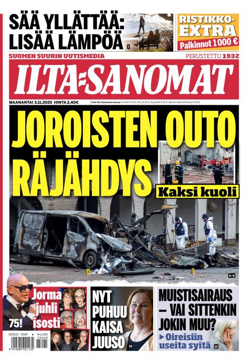 Ilta-Sanomat 3.11.2025