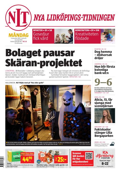 Nya Lidköpings-Tidningen 3.11.2025