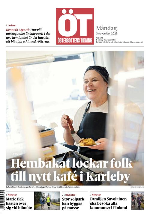 Österbottens Tidning 3.11.2025