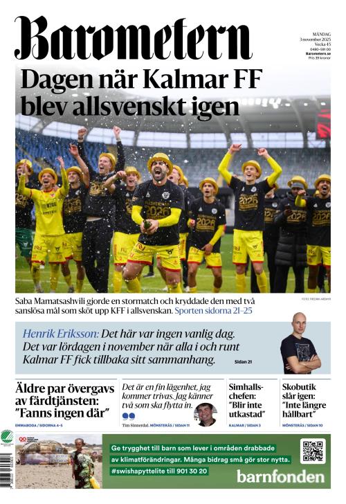 Barometern OT 3.11.2025