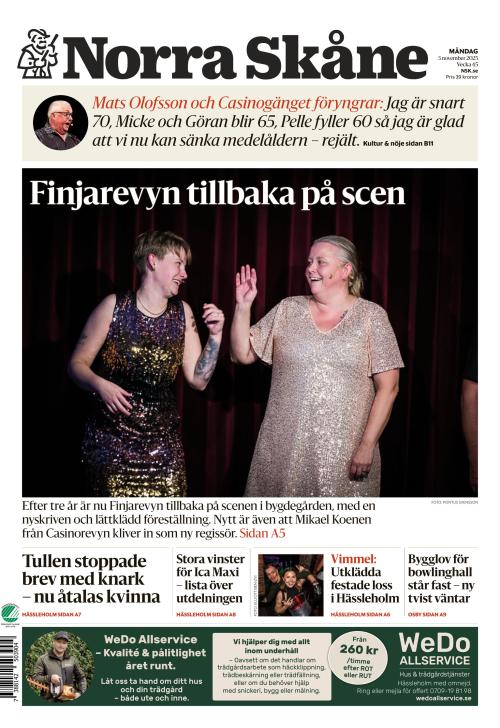 Norra Skåne 3.11.2025
