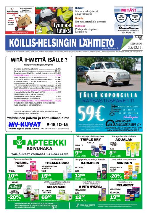 Koillis-Helsingin lähitieto 5.11.2025