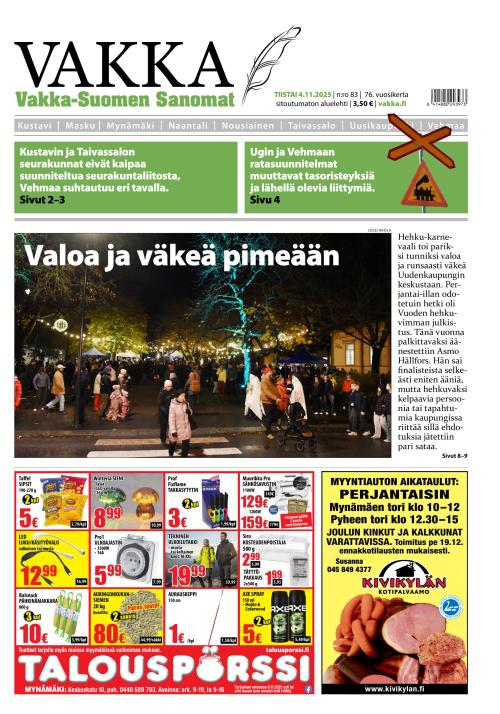 Vakka-Suomen Sanomat 4.11.2025