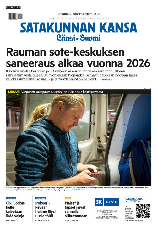 Satakunnan Kansa Länsi-Suomi 4.11.2025