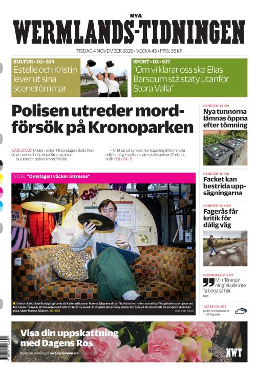 Nya Wermlands-Tidningen 4.11.2025