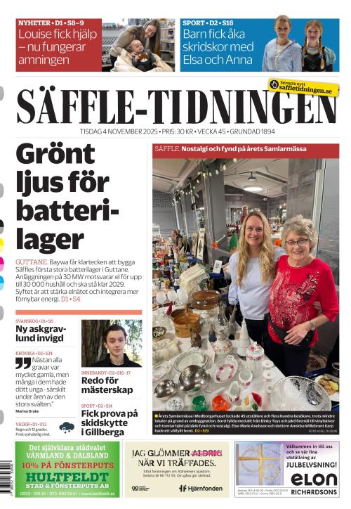 Säffle-Tidningen 4.11.2025