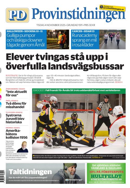 Provinstidningen Dalsland 4.11.2025