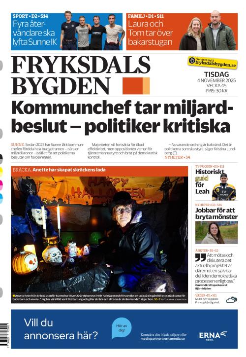 Fryksdals-Bygden 4.11.2025