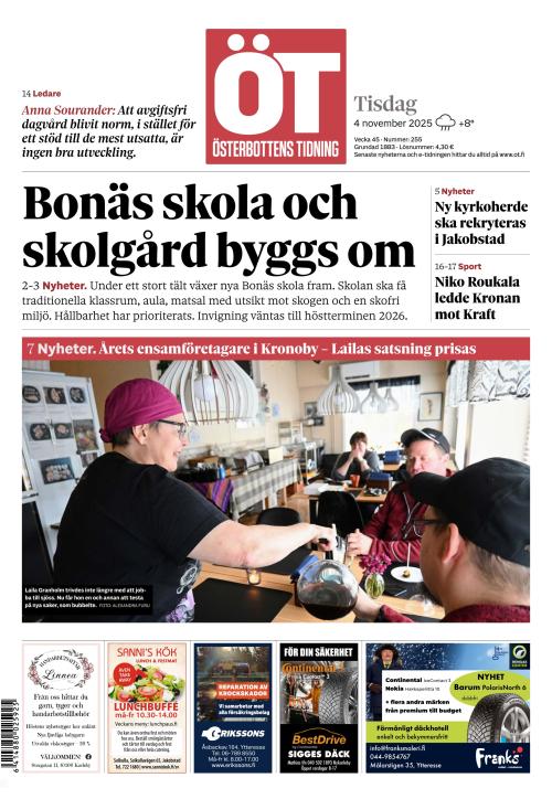 Österbottens Tidning 4.11.2025
