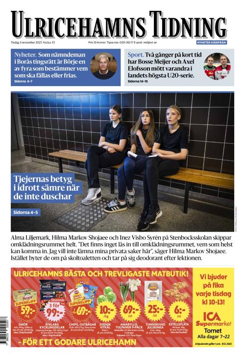 Ulricehamns Tidning 4.11.2025