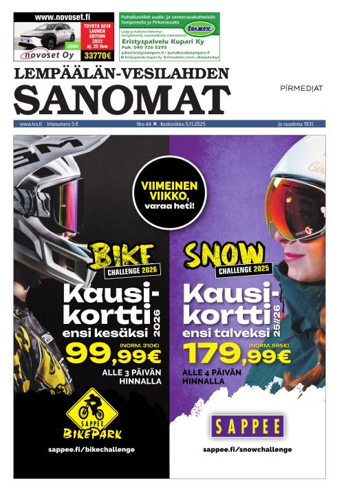 Lempäälän-Vesilahden Sanomat 5.11.2025