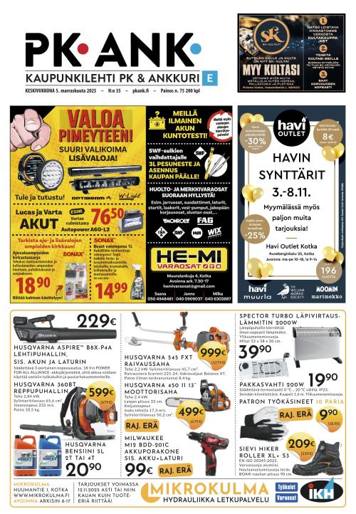 Kaupunkilehti Ankkuri 5.11.2025