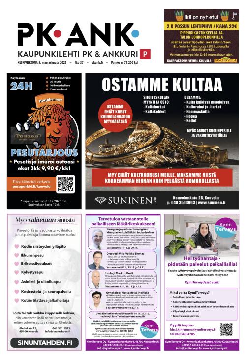 Kaupunkilehti Pohjois-Kymenlaakso 5.11.2025