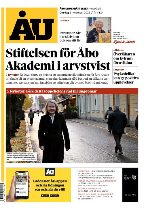 Åbo Underrättelser 5.11.2025