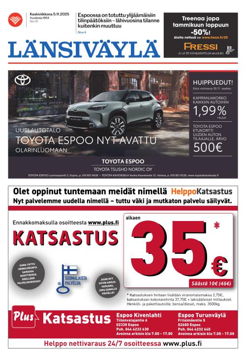 Länsiväylä 5.11.2025