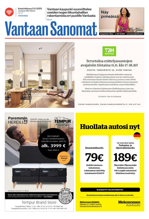 Vantaan Sanomat (Itä) 5.11.2025