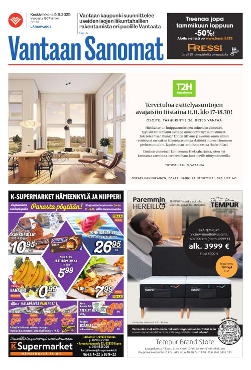 Vantaan Sanomat (Länsi) 5.11.2025