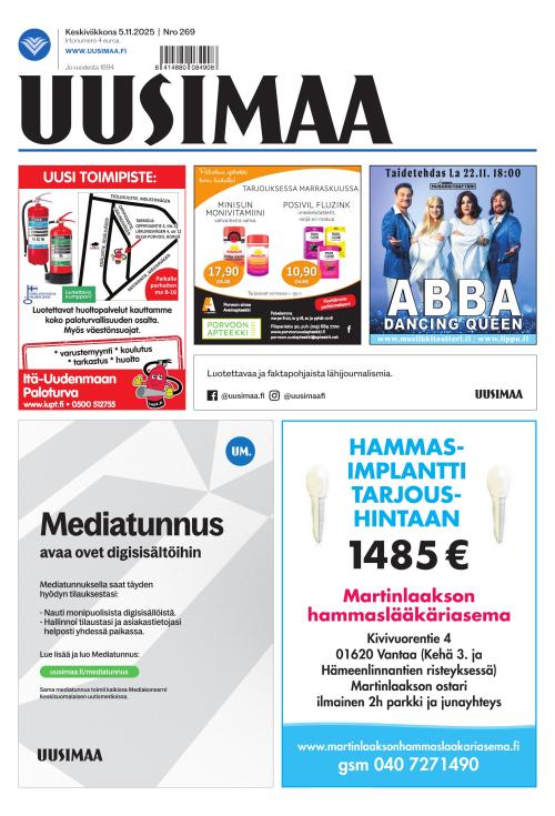 Uusimaa 5.11.2025