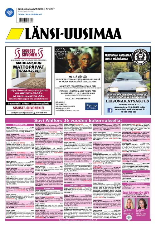 Länsi-Uusimaa 5.11.2025