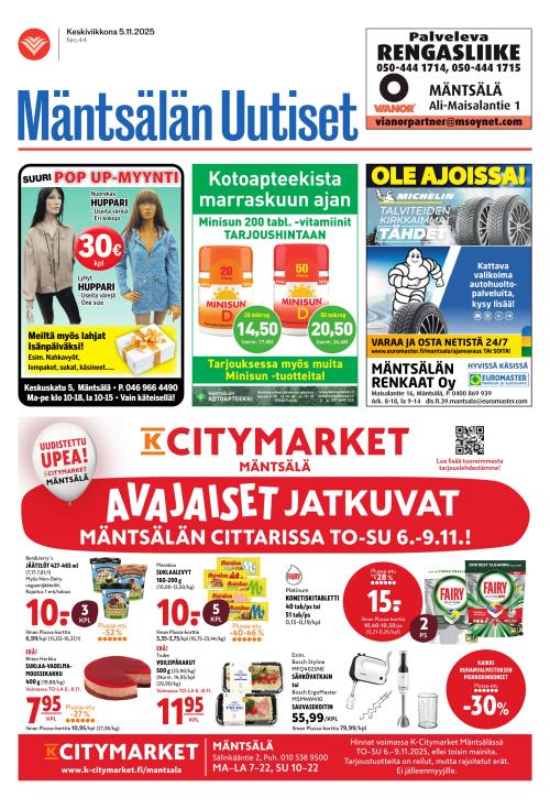 Mäntsälän Uutiset 5.11.2025
