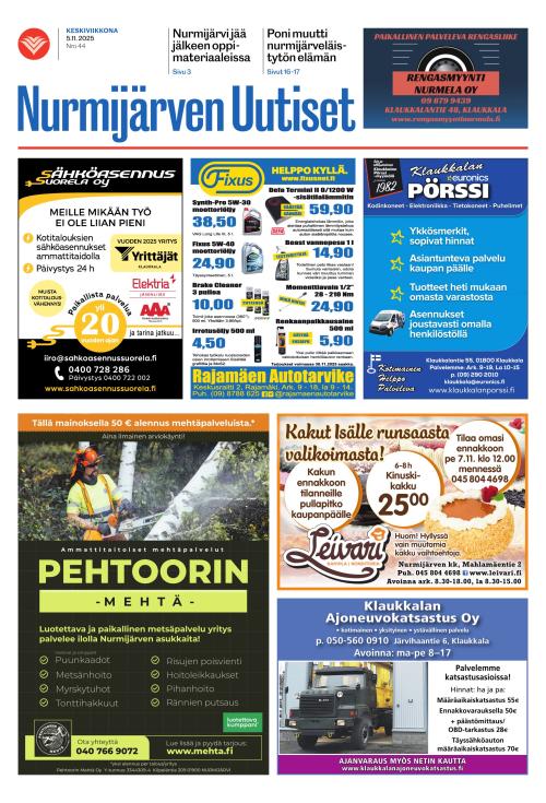 Nurmijärven Uutiset 5.11.2025