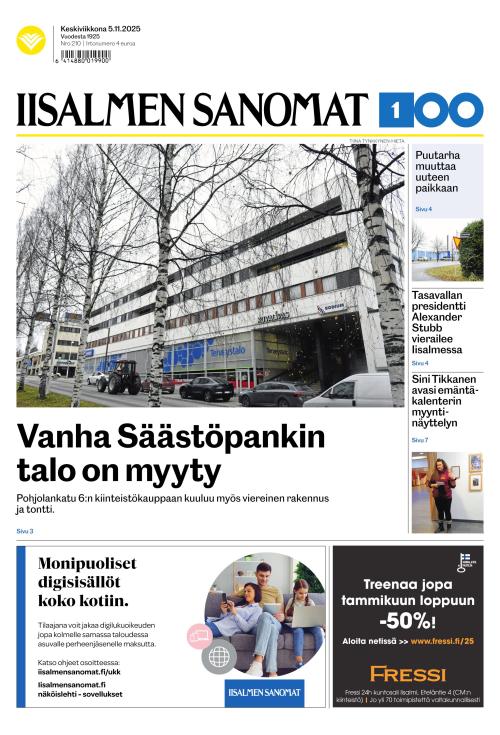 Iisalmen Sanomat 5.11.2025