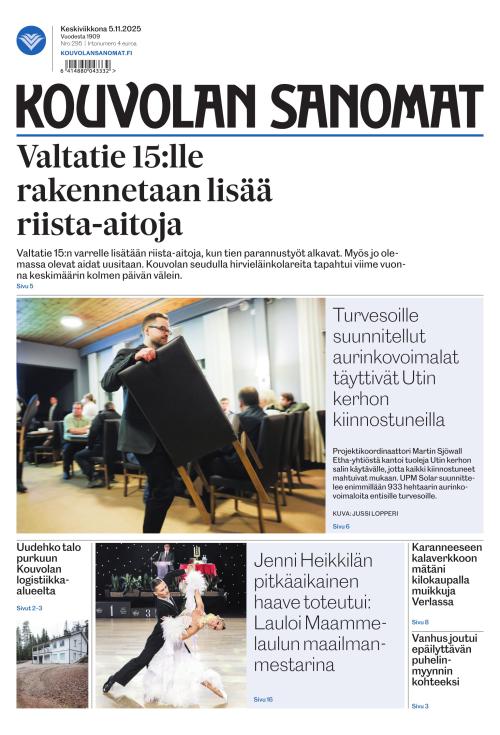Kouvolan Sanomat 5.11.2025