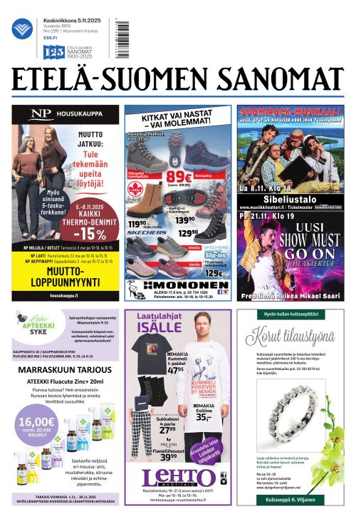 Etelä-Suomen Sanomat 5.11.2025