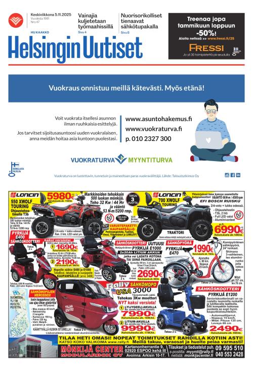 Helsingin Uutiset (Kaakko) & Kallio Lehti 5.11.2025