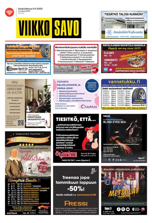 Viikkosavo 5.11.2025