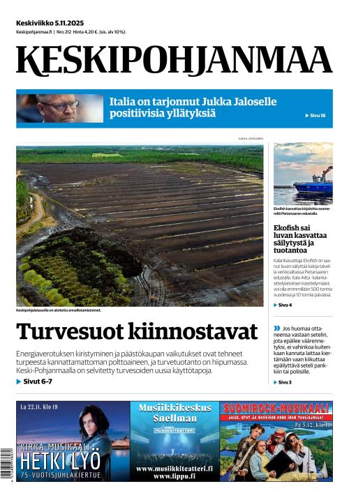 Keskipohjanmaa 5.11.2025