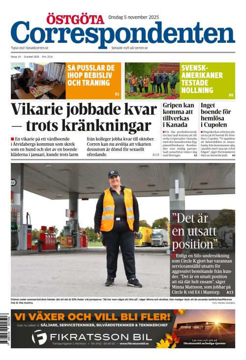 Östgöta Correspondenten 5.11.2025