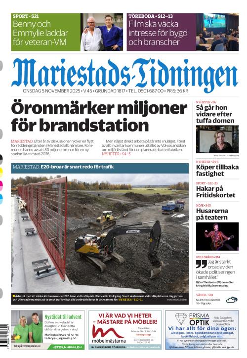 Mariestads-Tidningen 5.11.2025