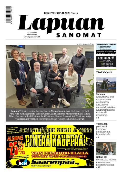 Lapuan Sanomat 5.11.2025