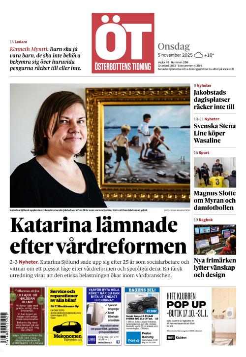 Österbottens Tidning 5.11.2025