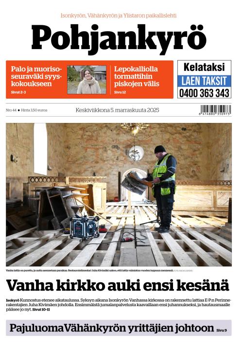 Pohjankyrö-lehti 5.11.2025